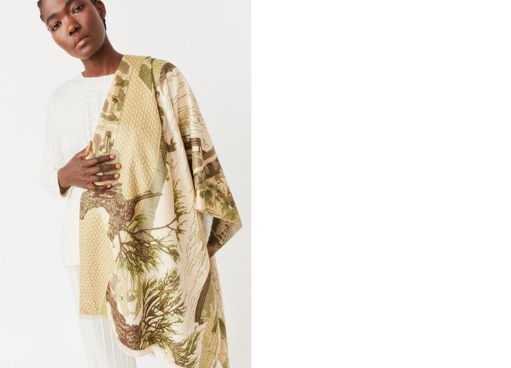 Elizabeth Cashmere Blend Wrap