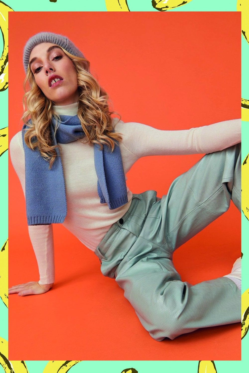 Cashmere and Banana Peel Scarf