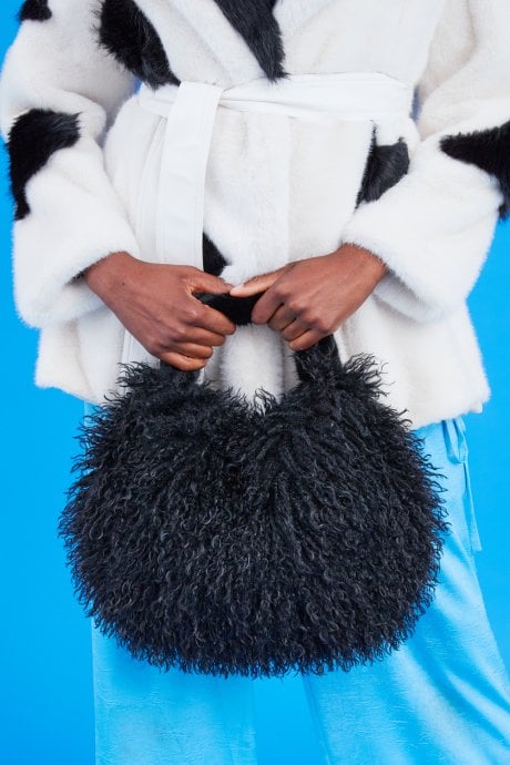 Bamboo Eco Faux Fur Bag