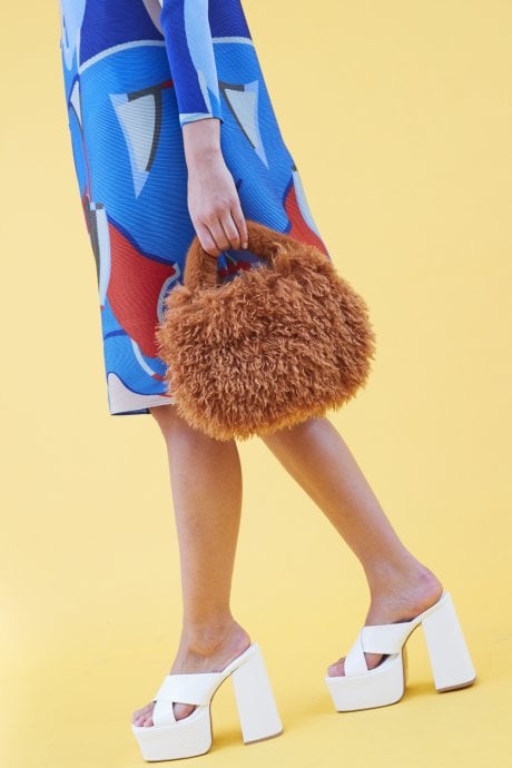 Bamboo Eco Faux Fur Bag