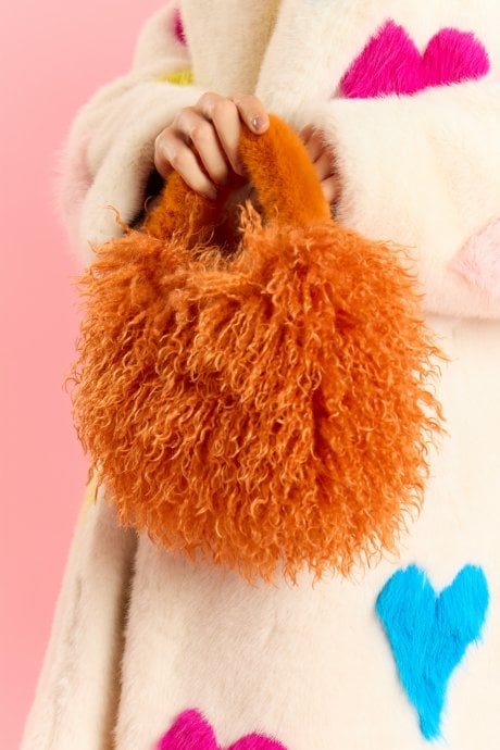 Bamboo Eco Faux Fur Bag