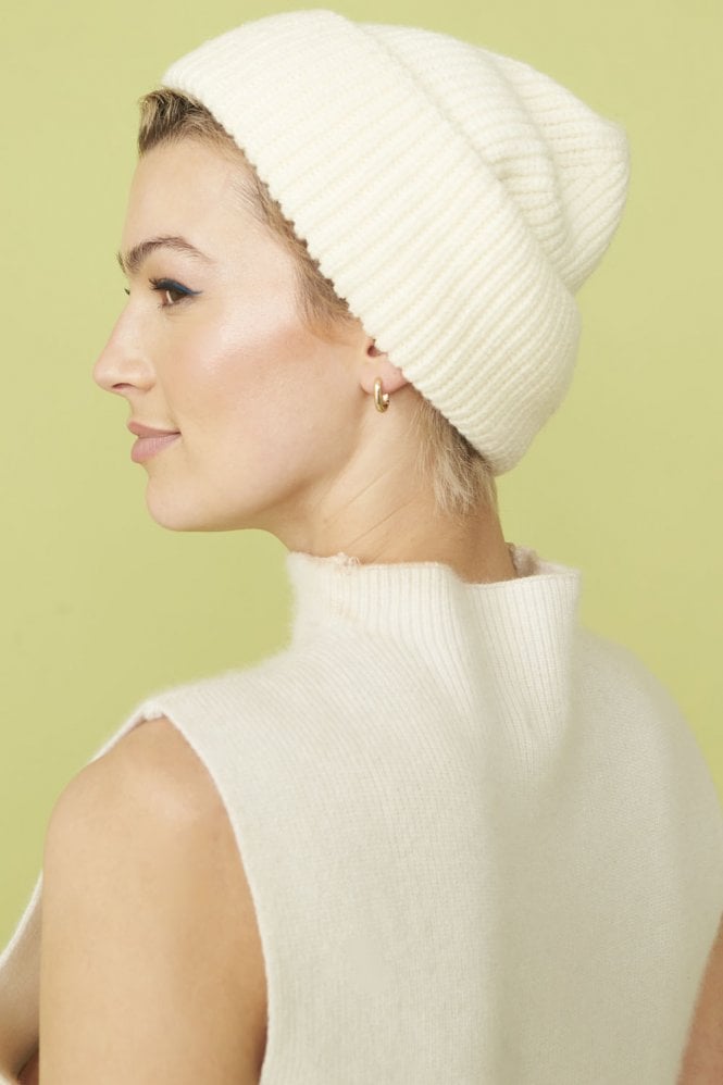 JAYLEY Banana Peel Blend Beanie Hat