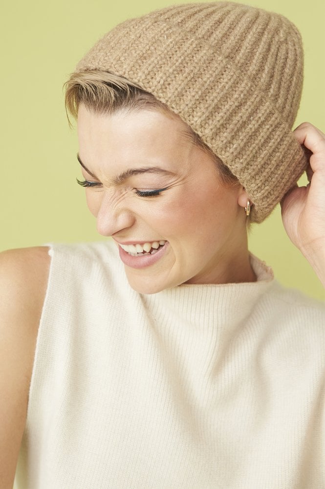 JAYLEY Banana Peel Blend Beanie Hat