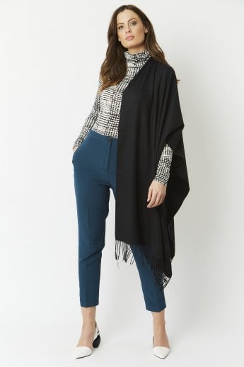 Black Cashmere Blend Scarf