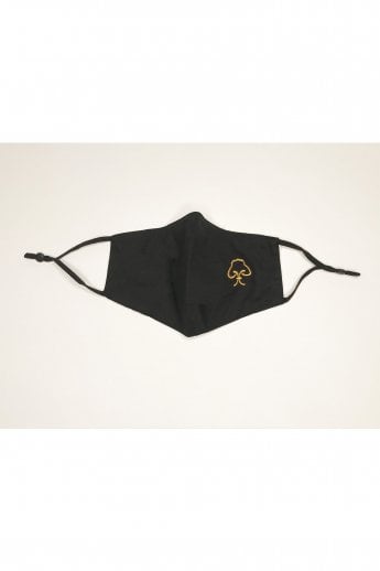 Black Reusable Cotton Fashion Face Mask with Filter Pocket