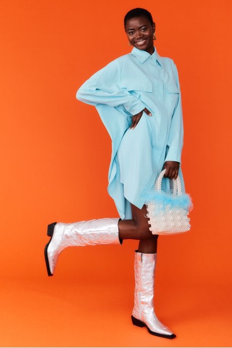 Blue Kate Shirt Dress