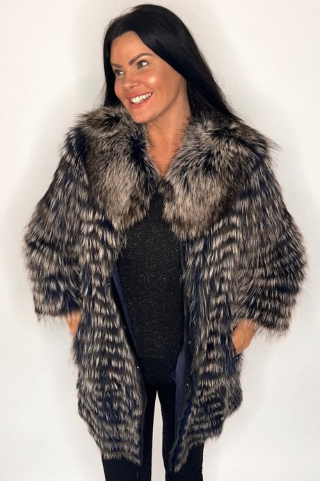 Blue Luna Fox Fur Coat