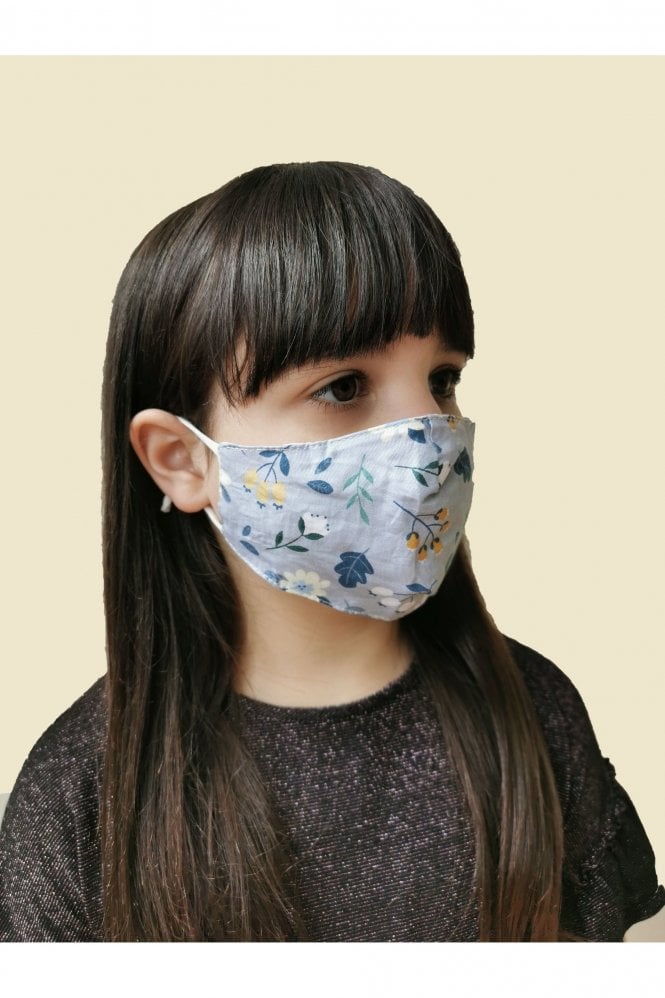 JAYLEY Blue Reusable Cotton Fashion Face Mask