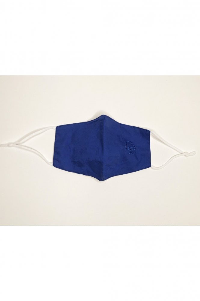 JAYLEY Blue Reusable Cotton Fashion Face Mask with Filter Pocket