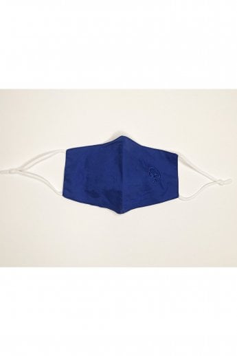 Blue Reusable Cotton Fashion Face Mask with Filter Pocket