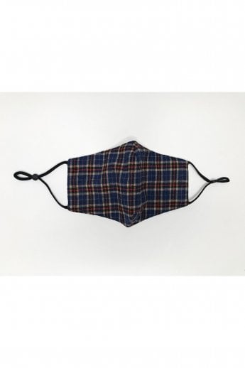 Blue Reusable Fashion Face Mask with Filter Pocket