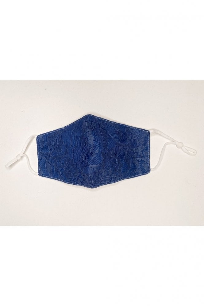 JAYLEY Blue Reusable Lace and Cotton Fashion Face Masks