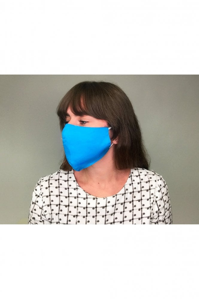 JAYLEY Blue Unisex Fashion Face Mask with Filter Pocket