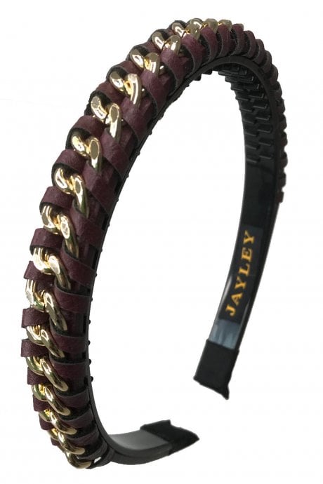 Brown Silk Blend Headband