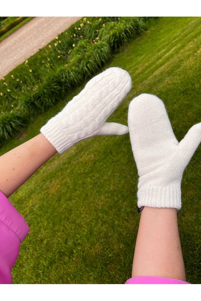 JAYLEY Cashmere and Banana Peel Blend Knitted Mitten Gloves