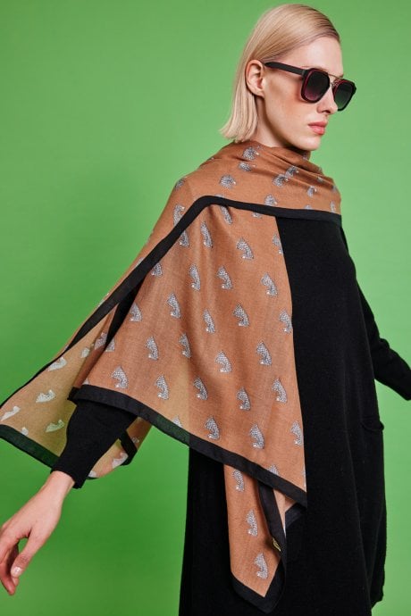 Cashmere and Silk Blend Multiway Wrap