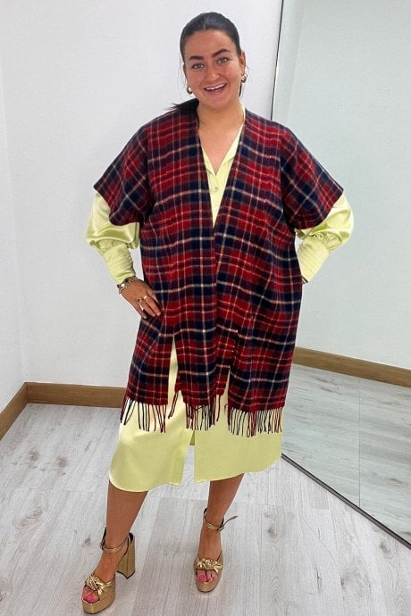Cashmere Blend Cape Wrap