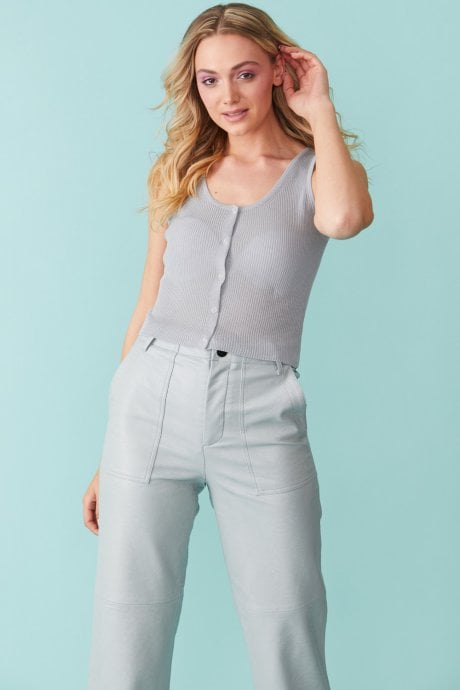 Cashmere V-Neck Vest Top