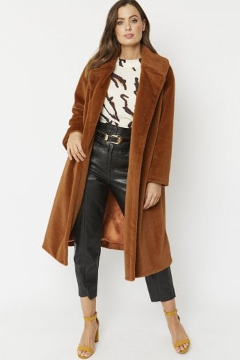 Chocolate Faux Fur Coat