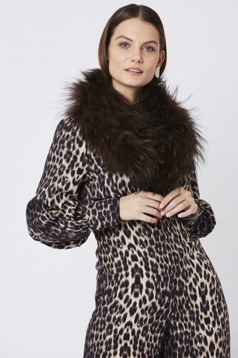 Chocolate Fine Fox Fur Snood