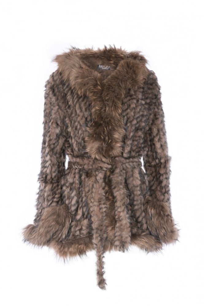 JAYLEY Chocolate Fur Jacket