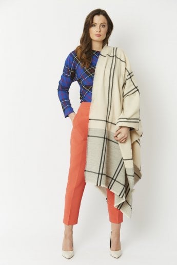 Cream Cashmere Blend Wrap