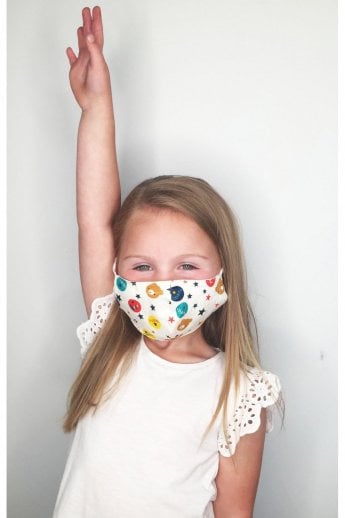 Cream Childrens Fashion Face Mask