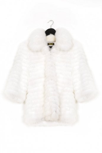 Cream Fox Fur Coat
