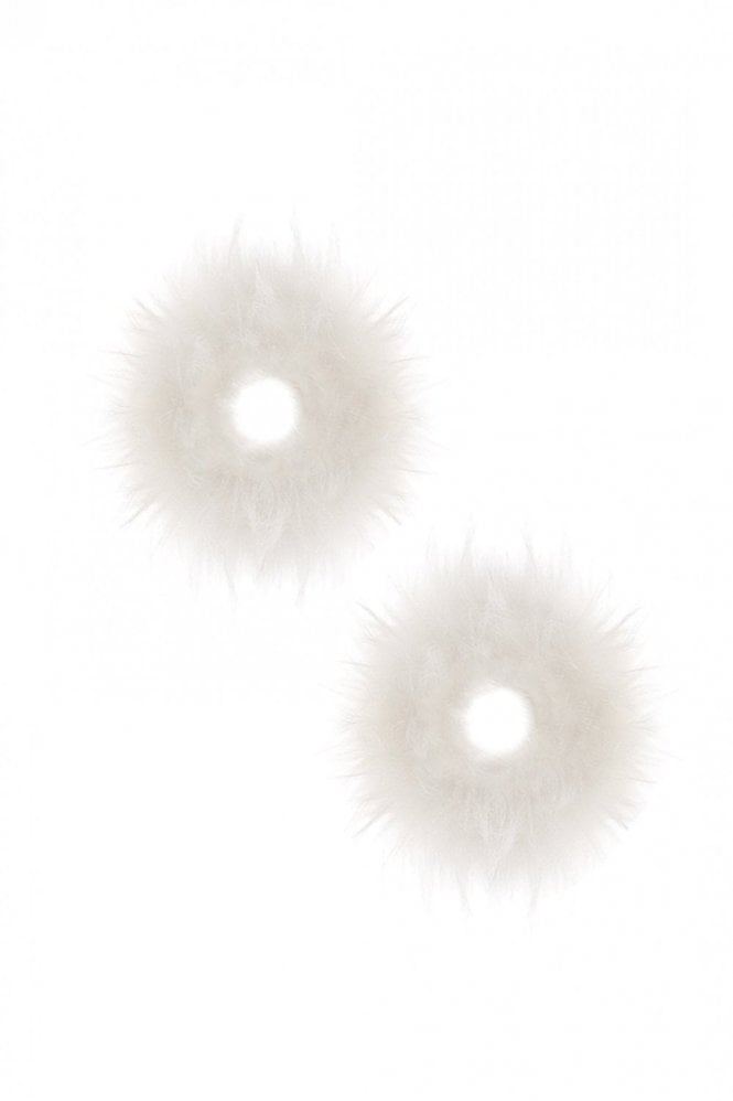 JAYLEY Cream Fox Fur Cuffs