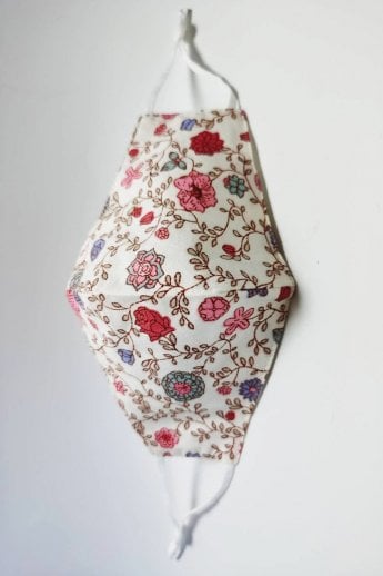 Cream Reusable Cotton Fashion Face Mask