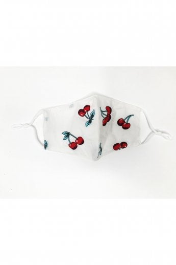 Cream Reusable Cotton Fashion Face Mask with Filter Pocket