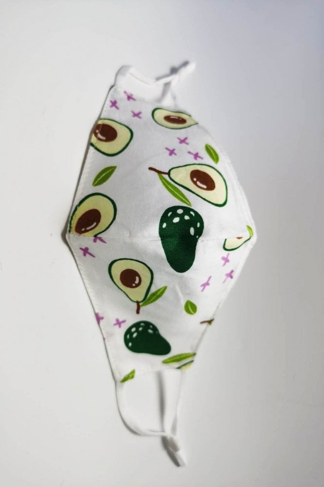 JAYLEY Cream Reusable Themed Cotton Fashion Face Mask
