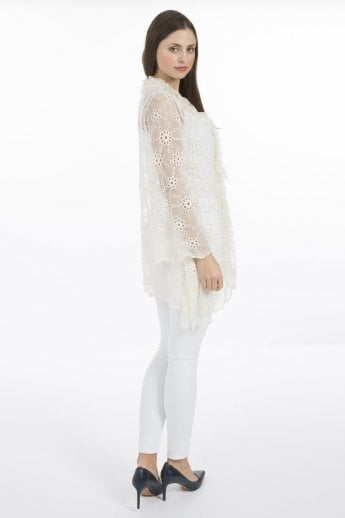 Cream Vintage Lace Jacket