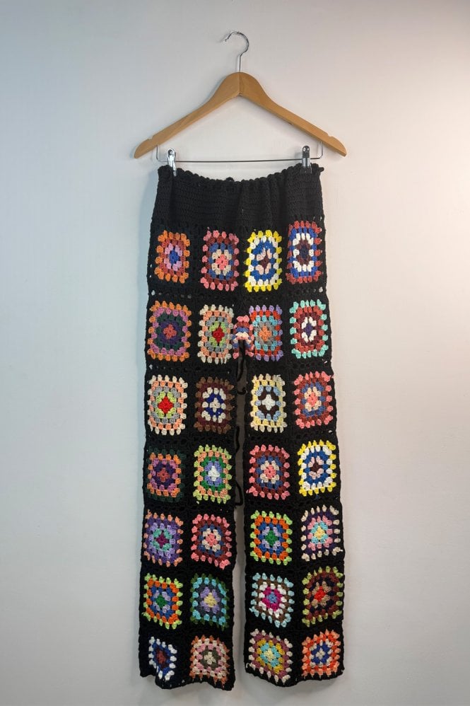JAYLEY Crochet Flower Trousers
