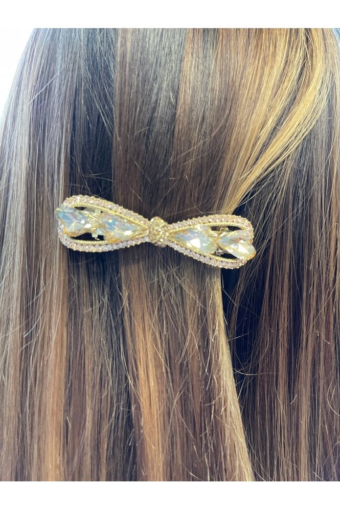 JAYLEY Crystal Bow Hair Clip