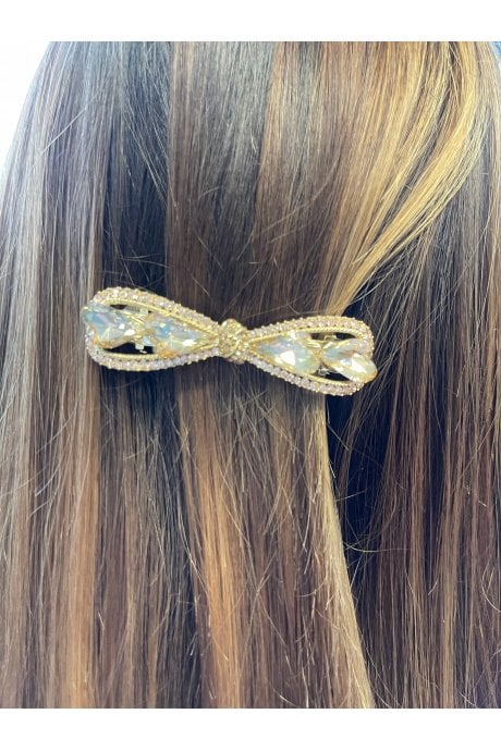 Crystal Bow Hair Clip