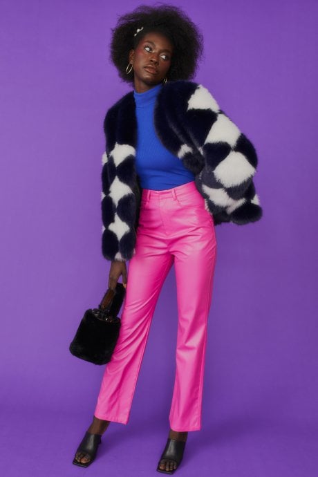 Delilah Diamond Faux Fur Jacket