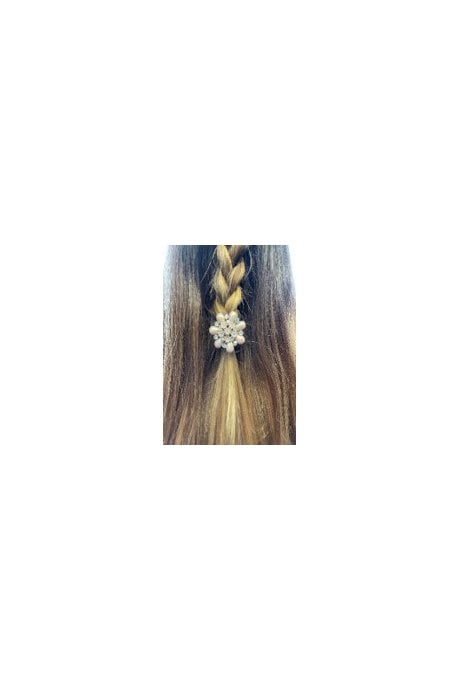 Diamante Flower Bow Hair Bobble