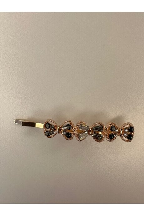 Diamantes Flower Bow Hair Slide