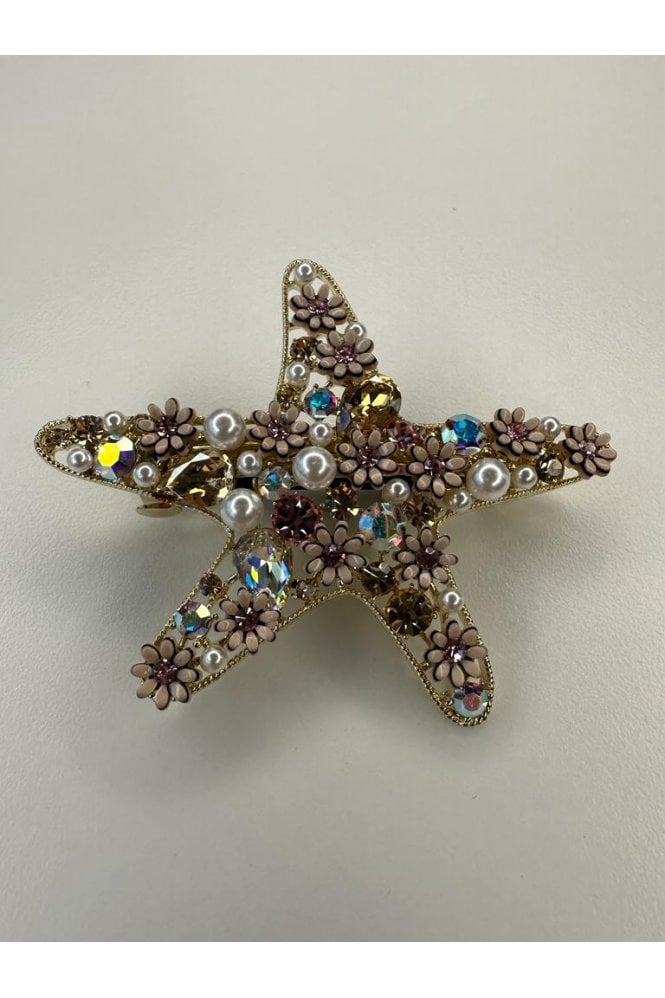 JAYLEY Diamantes Flower Bow Hair Slide