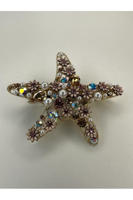 Diamantes Flower Bow Hair Slide