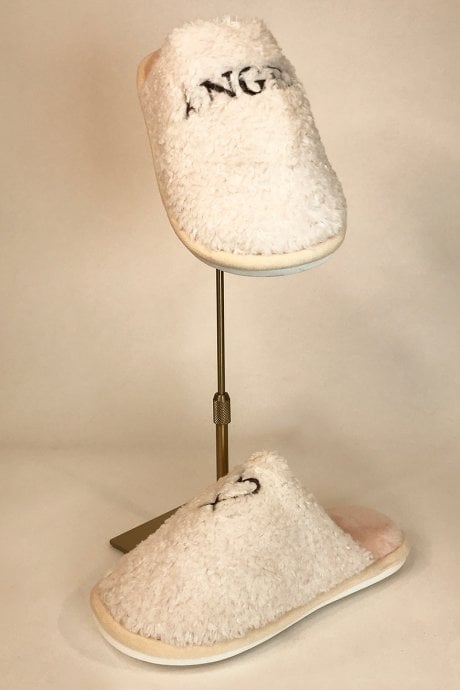 Faux Fur Angel Slippers