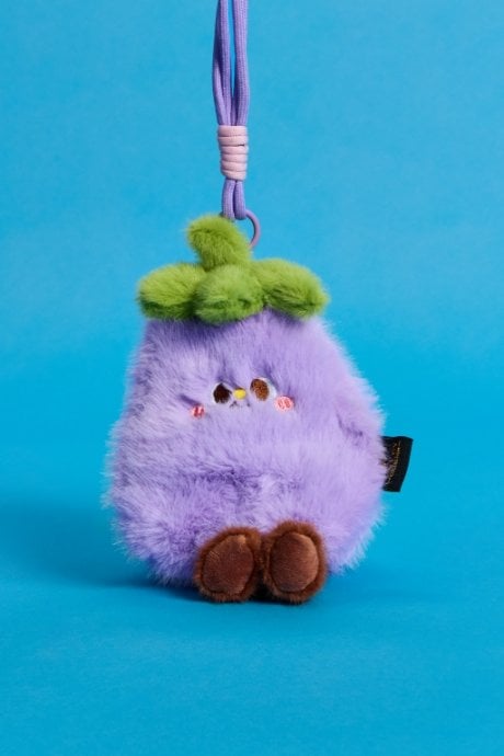 Faux Fur Delilah  Purple Aubergine