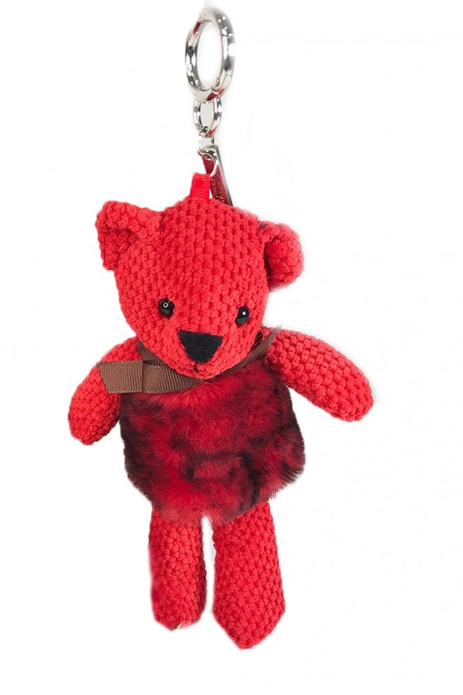 JAYLEY Faux Fur Teddy Bear Bag Charm