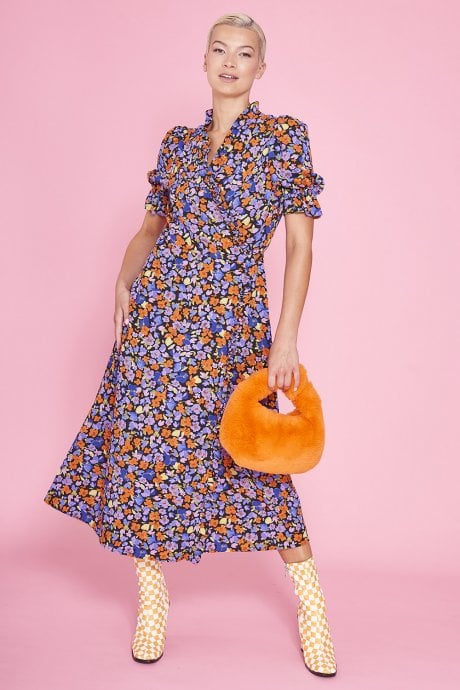 Floral Wrap Dress