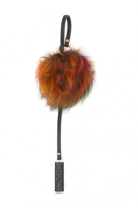 Fox Fur Bag Charm