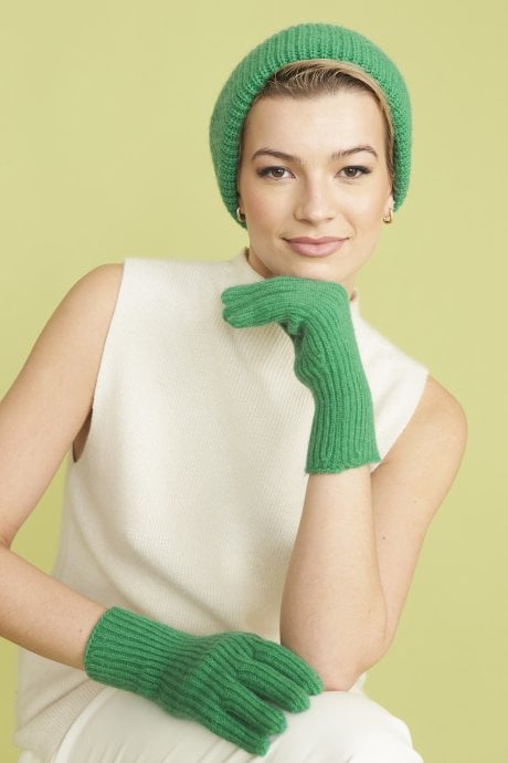 Green Banana Peel Blend Beanie Hat