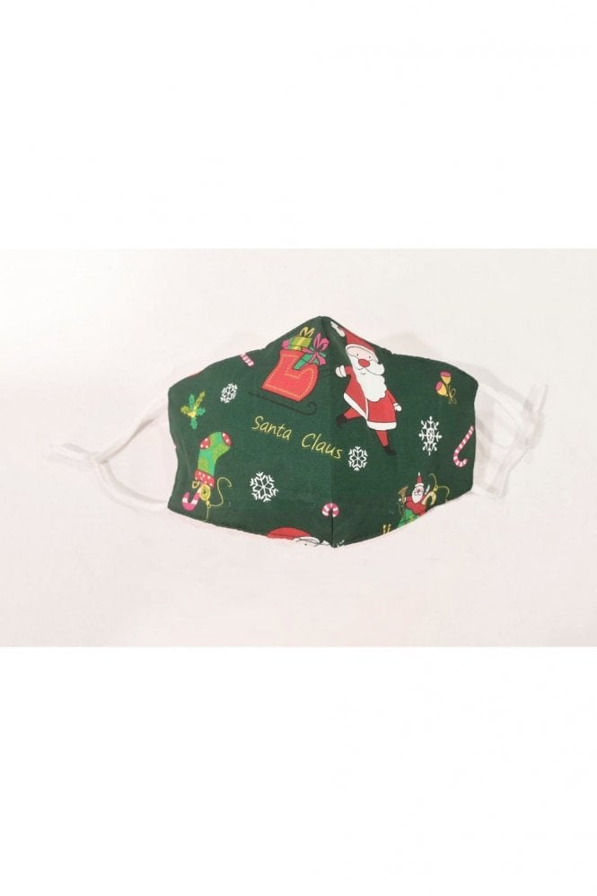 JAYLEY Green Christmas Reusable Cotton Face Masks
