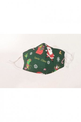 Green Christmas Reusable Cotton Face Masks