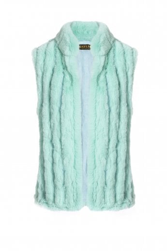 Green Faux Fur Gilet | Waistcoat